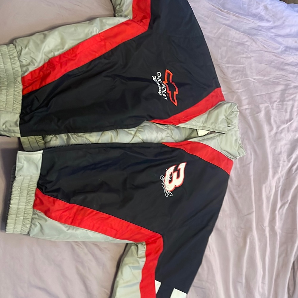 Men's Black and Red Bomber Jacket
